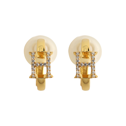 EAR HUG “H” CLIP GOLD