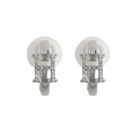 EAR HUG “H” CLIP SILVER