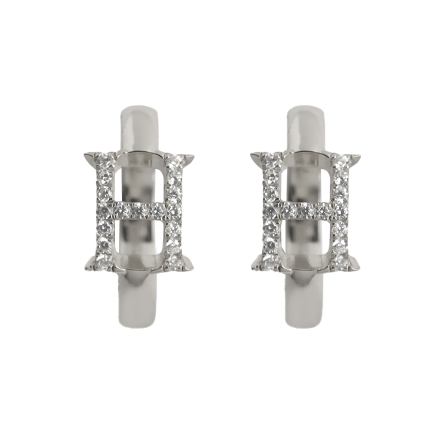 ECHO “H” SYMBOL PIERCED SILVER