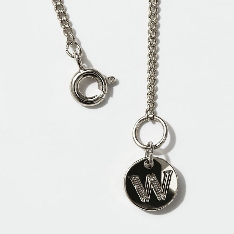 Station Pearl Necklace【Casual LINE】（Silver） | WIZBLE