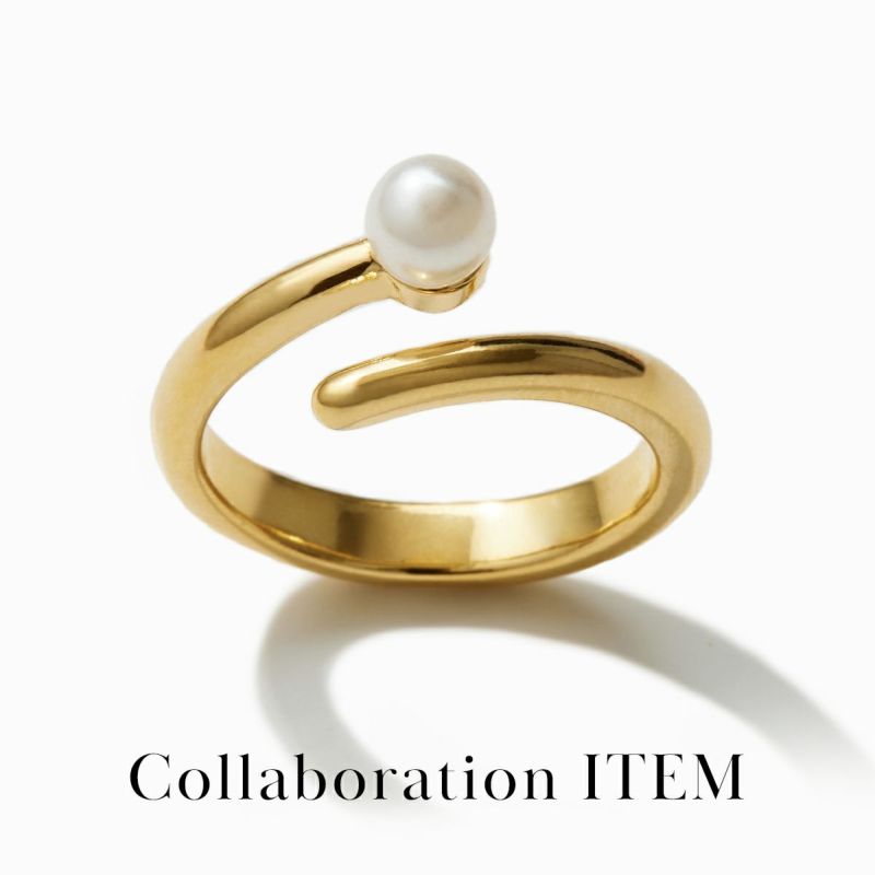 Pearl Line Ring【Silver925 LINE】（Gold） | WIZBLE