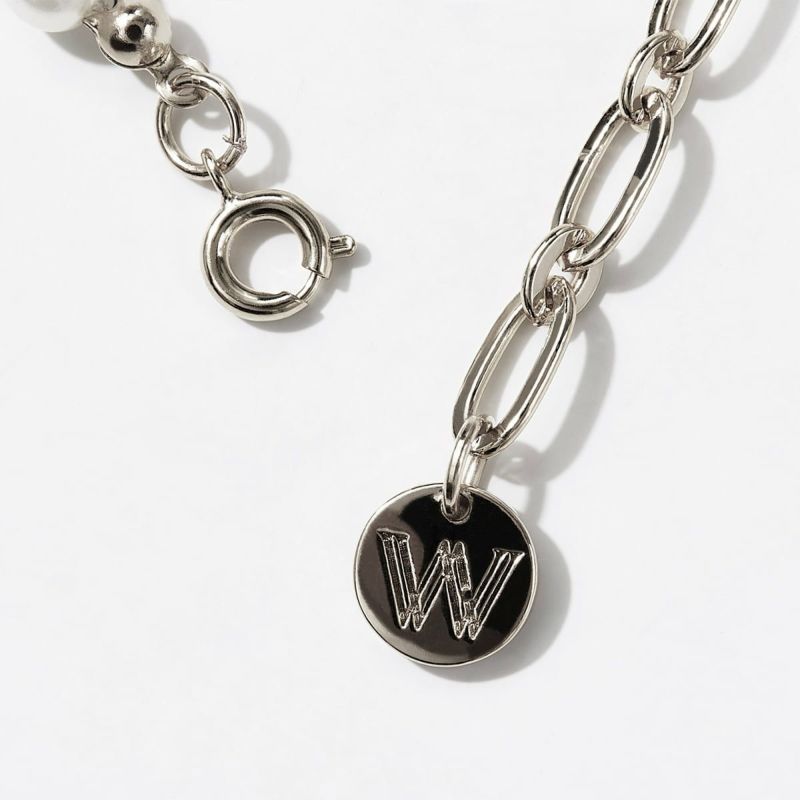 Pearl Chain Bracelet【Silver925 LINE】（Silver） | WIZBLE