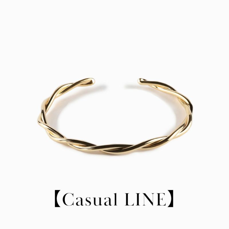 Twist Bangle【Silver925 LINE】（Gold） | WIZBLE