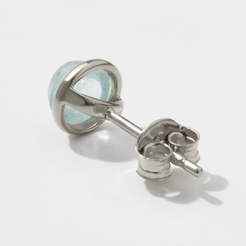 AQUAMARINE Stud Pierce【Silver925 LINE】（Silver） | WIZBLE