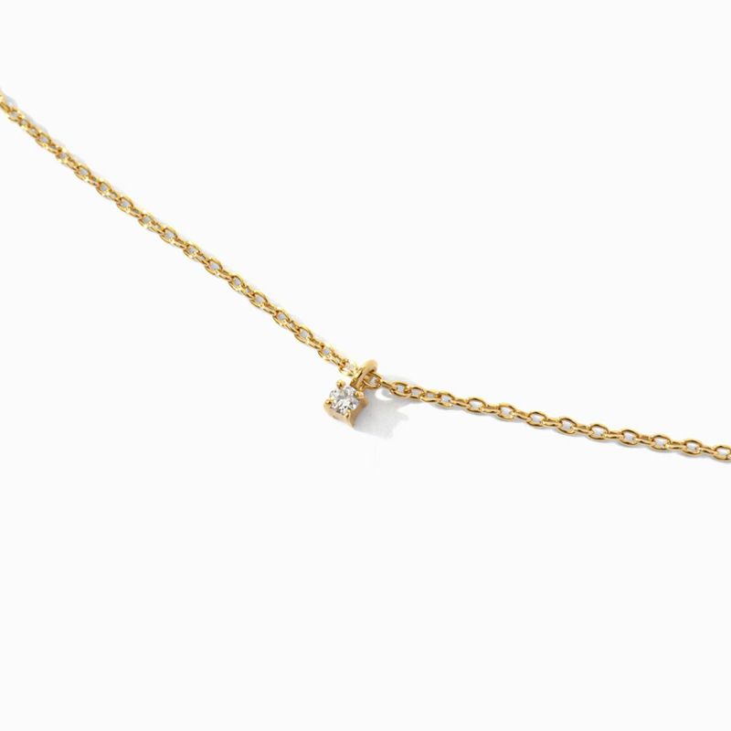 Diamond Skin Necklace【Diamond / Silver925】（Gold) | WIZBLE