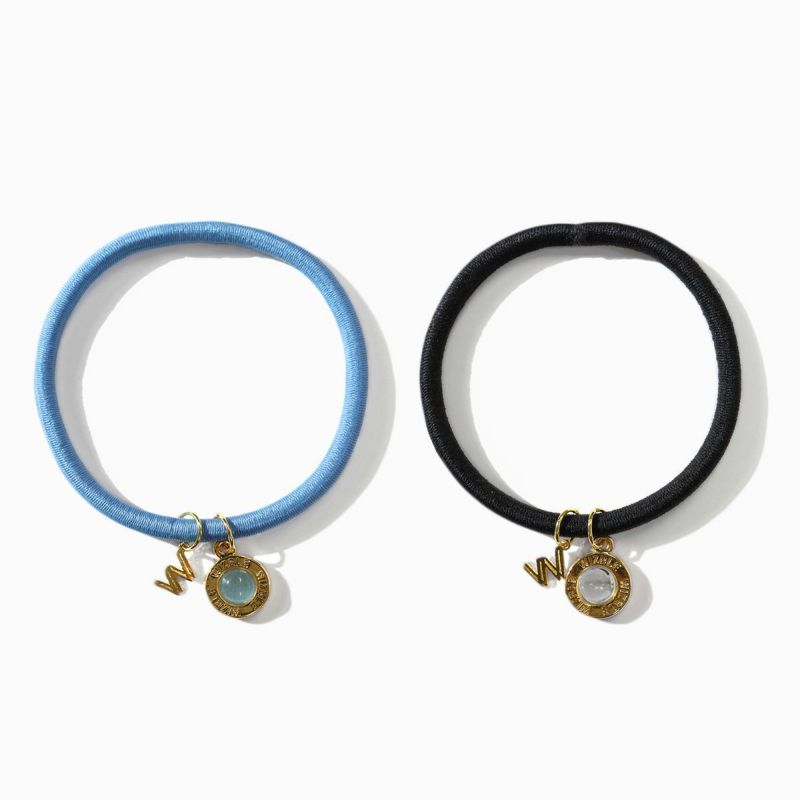 Aquamarine×Quartz Hair Bracelet(Gold) | WIZBLE