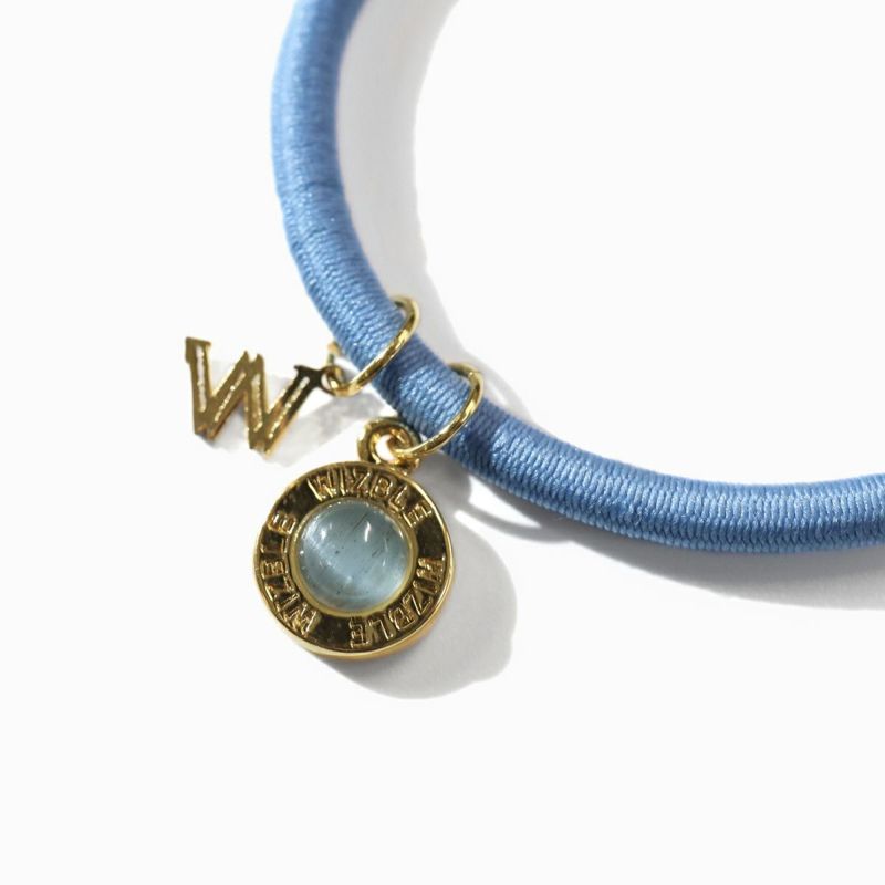Aquamarine×Quartz Hair Bracelet(Gold) | WIZBLE