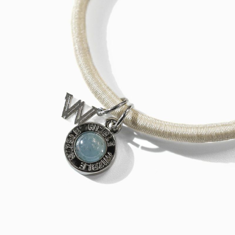 Aquamarine×Quartz Hair Bracelet(Silver)
