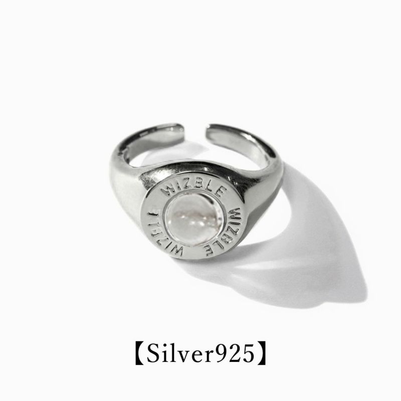 College Pinky Ring Quartz【Silver925】(Silver) | WIZBLE