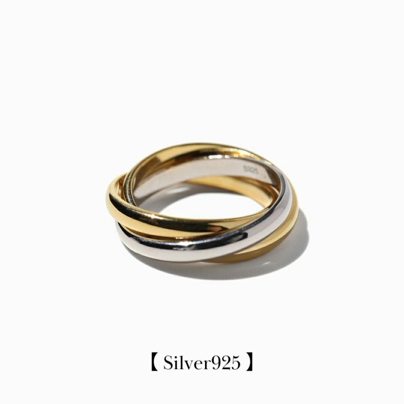 Triple Cross Ring【Silver925】(Mix) | WIZBLE